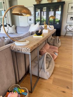 Restoration Hardware Reclaimed Wood Console Table