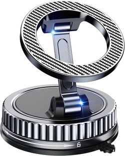Brand new in box Car Phone Holder for Magsafe [2026 89+LBS Suction & 3700gf Magnetic] 360° Adjustable cell Phone Mount, Phone Holders for Your Car Das