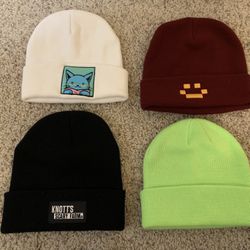 4 Adult Beanies
