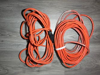 Orange Outdoor Extension Cords – Lot of 2