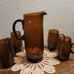 Vintage Pitcher & Mugs