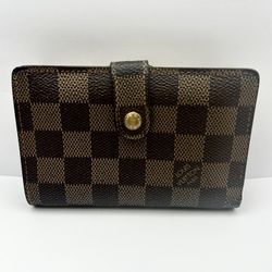 Authentic Louis Vuitton Leather Snap Wallet- Brown