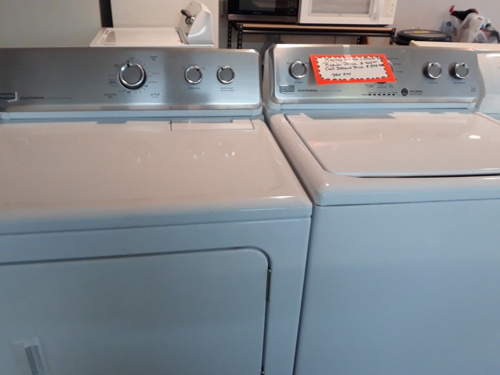 MAYTAG WASHER AND DRYER-2 MONTH WARRANTY