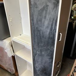 White Corner Cabinet With Child Board