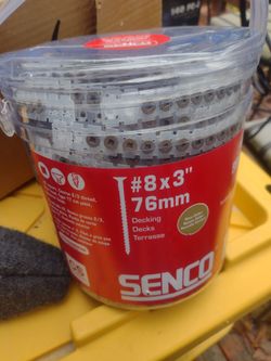 Senco collalated 3" tan  deck screws