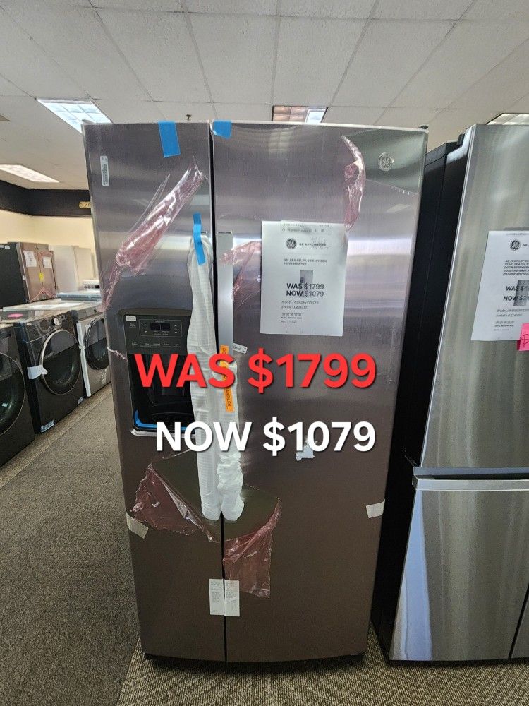 GE 23.0 CU. FT. SIDE BY SIDE REFRIGERATOR