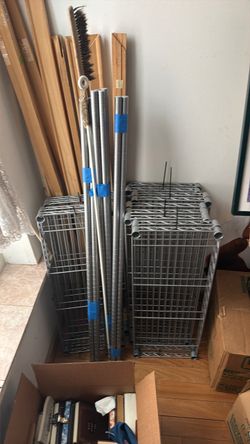 like new shining .Metal shelf like new shining