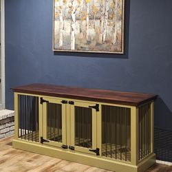 Dog Crate Entertainment Center/ Cradenza