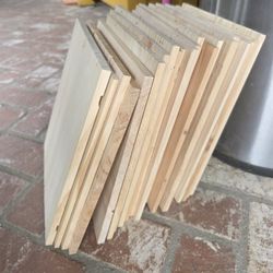 (40) Pieces of Pine Wood 