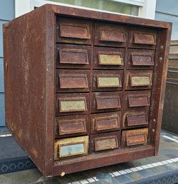 Vintage Metal Storage Cabinet