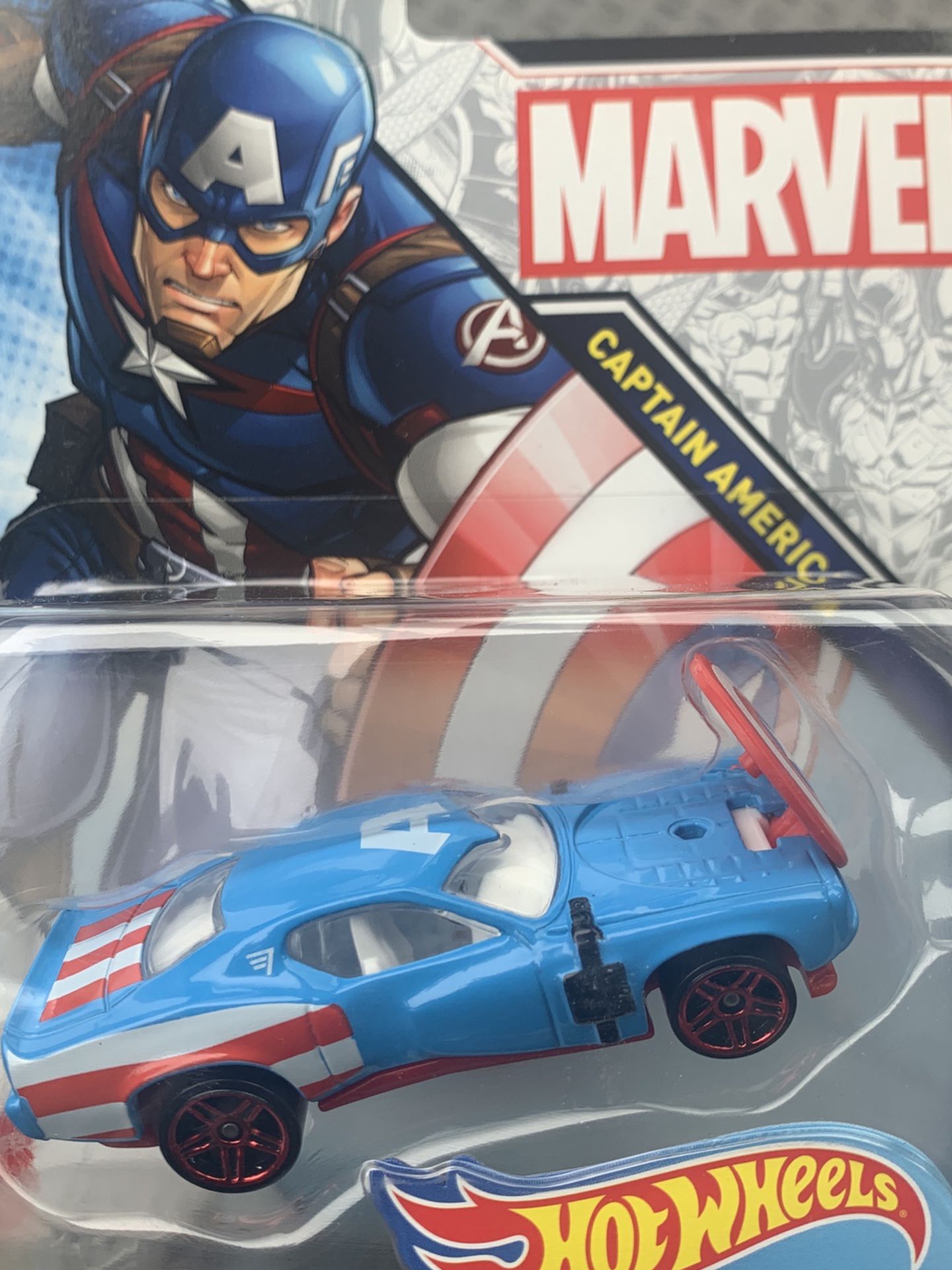 Captain America hot wheels car