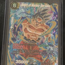 Height of Mastery Son Goku (SPR) - Colossal Warfare (DBS-B04)  Dragon Ball Card