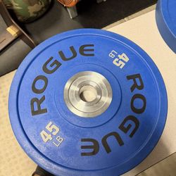 Rogue Fitness Urethane Bumper Plates Pair - 45 Pounds