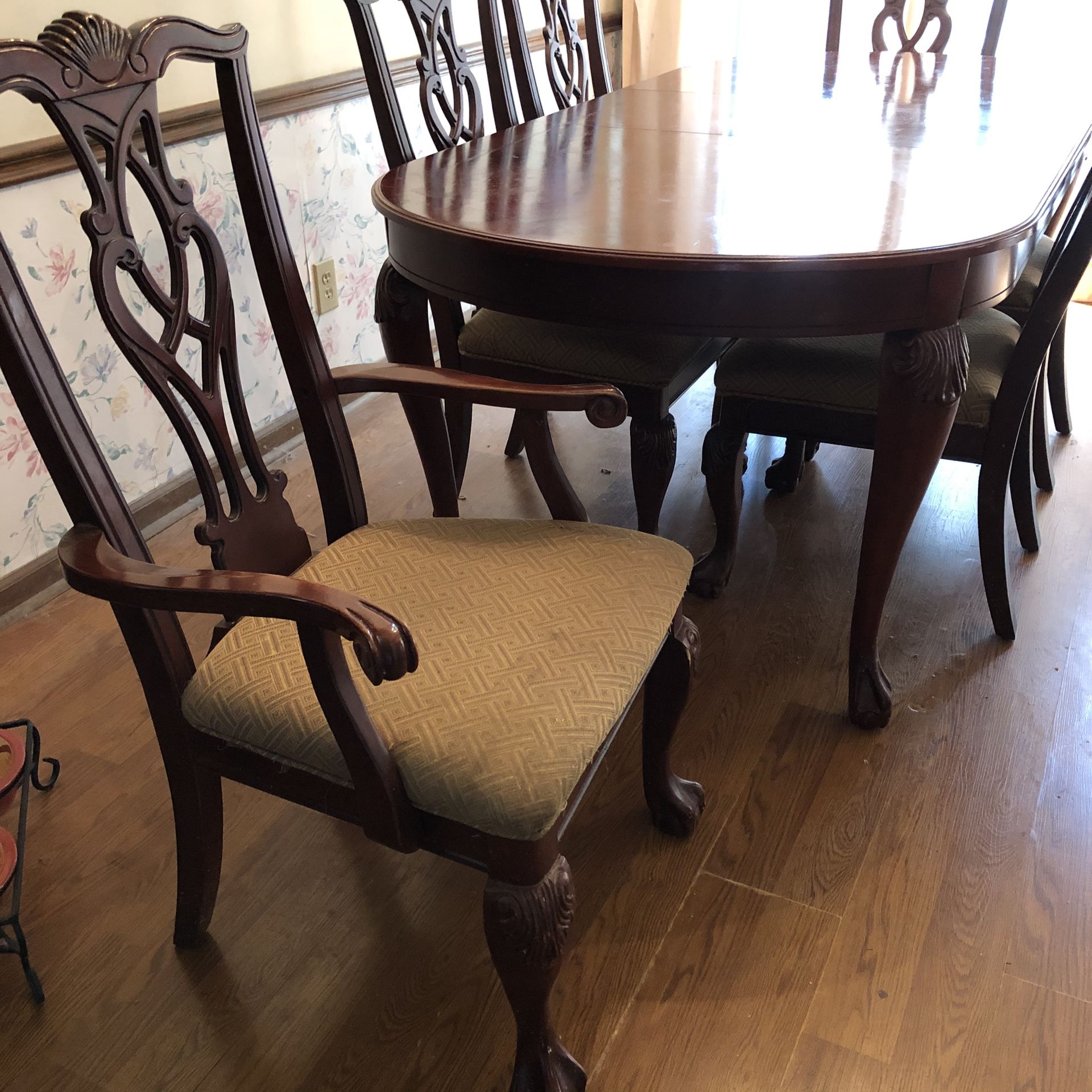 Claw Foot Dining Room Set