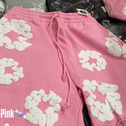 Pink Denim Shorts 