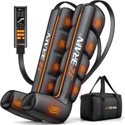 JZBRAIN Air Compression Boots Leg Massager: Sequential Full-Leg Recovery with Heat