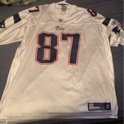 On field NFL Rob Gronkuski Patriots Jersey 2xl 