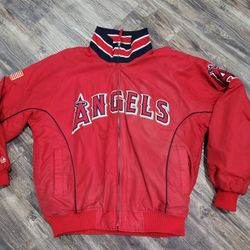 Los Angeles Angels Jacket Mens Large MLB Baseball Majestic Authentic Collection