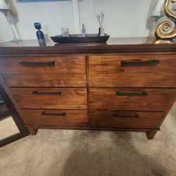 6 Drawer Wood Dresser