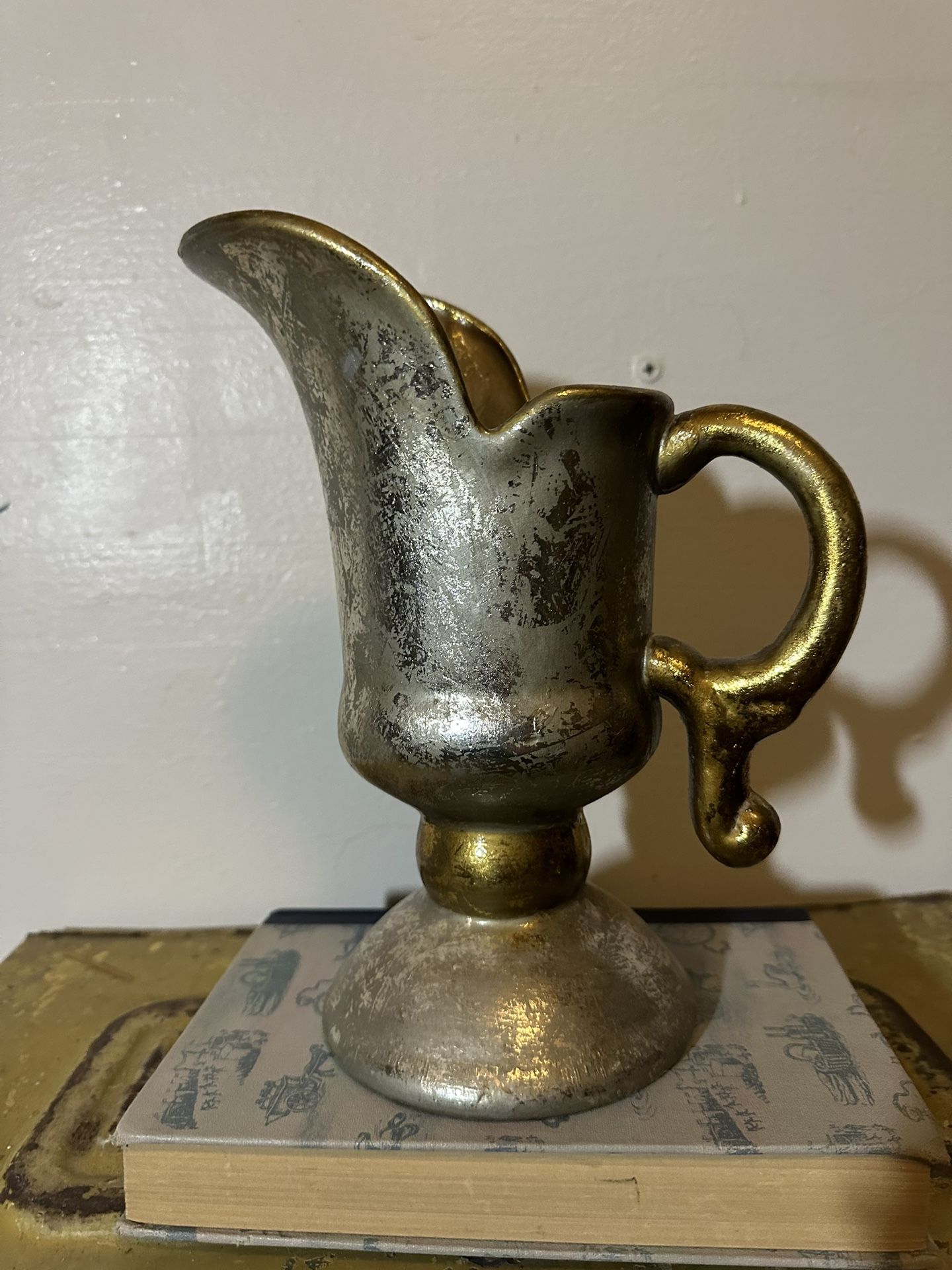 Silver And Gold Pitcher