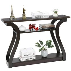 Entryway 47" SImple Style MDF Accent Console Table, Brown