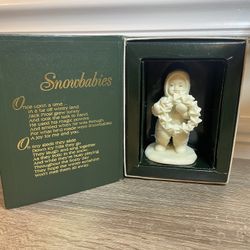 Snowbabies Dept. 56 "I Made This Just For You" Baby With Christmas Wreath..(#18)