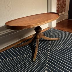 Vintage Mersman Mahogany Pedestal  Side Table  