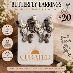 🦋✨ BUTTERFLY EARRINGS — ONLY $20! ✨🦋