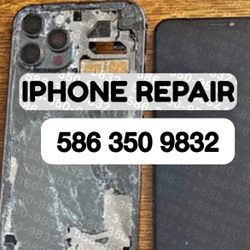 iPhone 16 Pro Cracked Screen Replacement Back Glass 14 Pro Max 13 Pro Frame Housing