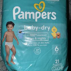 Pampers Baby Dry  Size 6