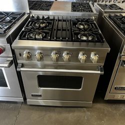 Viking 30”Wide All Gas Range Stove In Stainless Steel 