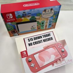 Nintendo Switch V2 Animal Crossing New - $15 DOWN Today - NO Credit Payment Plan Options