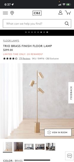 Cb2 trio store floor lamp