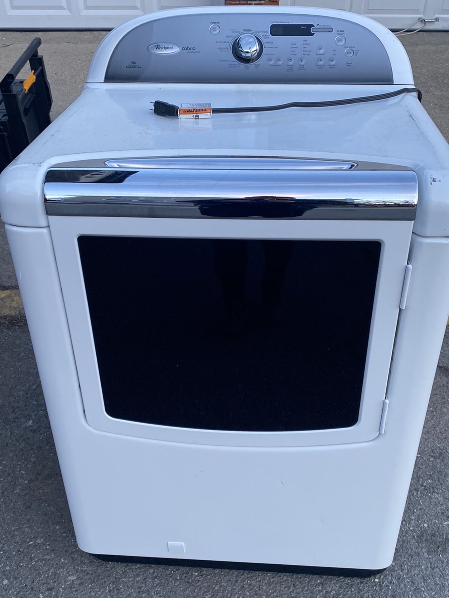 Gas dryer delivery available for a fee curbside drop off