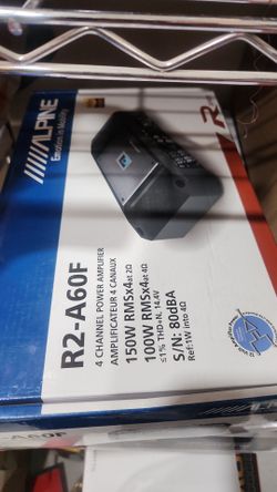 New Alpine amp online Is very expensive google it brand new