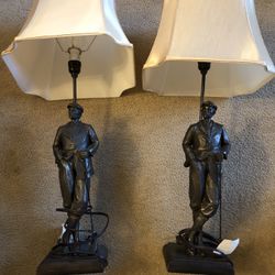 Golfer Table Lamps (Price Reduced)