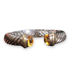 David Yurman Silver Bangle Bracelet