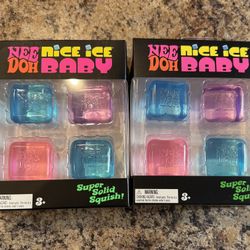 Needoh Nice Baby Cube 4 Pk Squishy