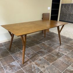 Modern Pecan Dining Table