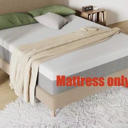 ✌️ Queen Size Mattress, 12 Inch Gel Memory Foam Mattress for Cool Night, Medium Plush Feel with Motion Isolating, Bliss