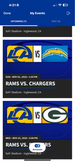 LA Rams vs chargers