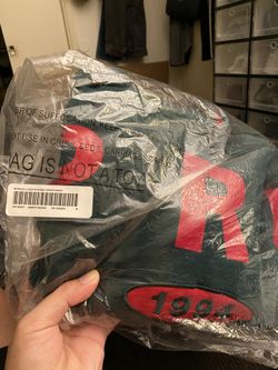 Spread Logo Hooded Sweatshirt Dark Green Size M New