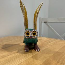 Ceramic Owl Mexican Art 