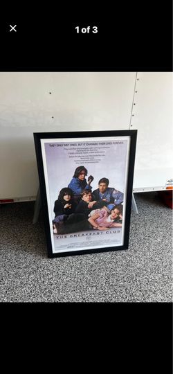 1985 Framed The Breakfast Club Movie Poster
