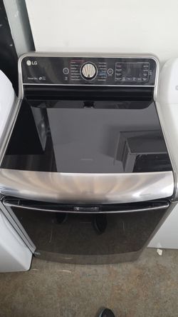 LG Smart Wi-Fi Front Load Electric Dryer – Sensor Dry – Black Stainless Steel Finish