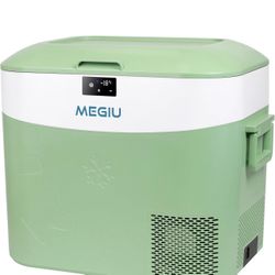 Car Fridge Portable 12 Volt Refrigerator 23 Quart (22 Liter) Freezer Compressor Cooler 12V/24V DC 110~240 V AC for Outdoor, Camping, Travel, Home Use