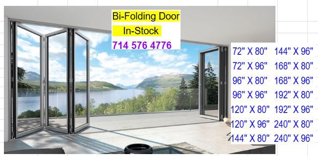 Aluminum Accordion Door - Vinyl doors & Windows