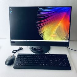 Lenovo All In One 21.5" TouchScreen Windows 10 Pro 1TB HDD 8GB Ram W/Keyboard Computer Desktop