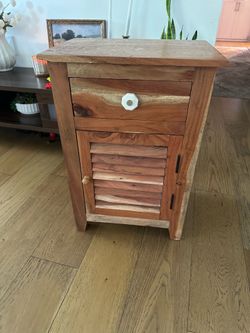Wood nightstand