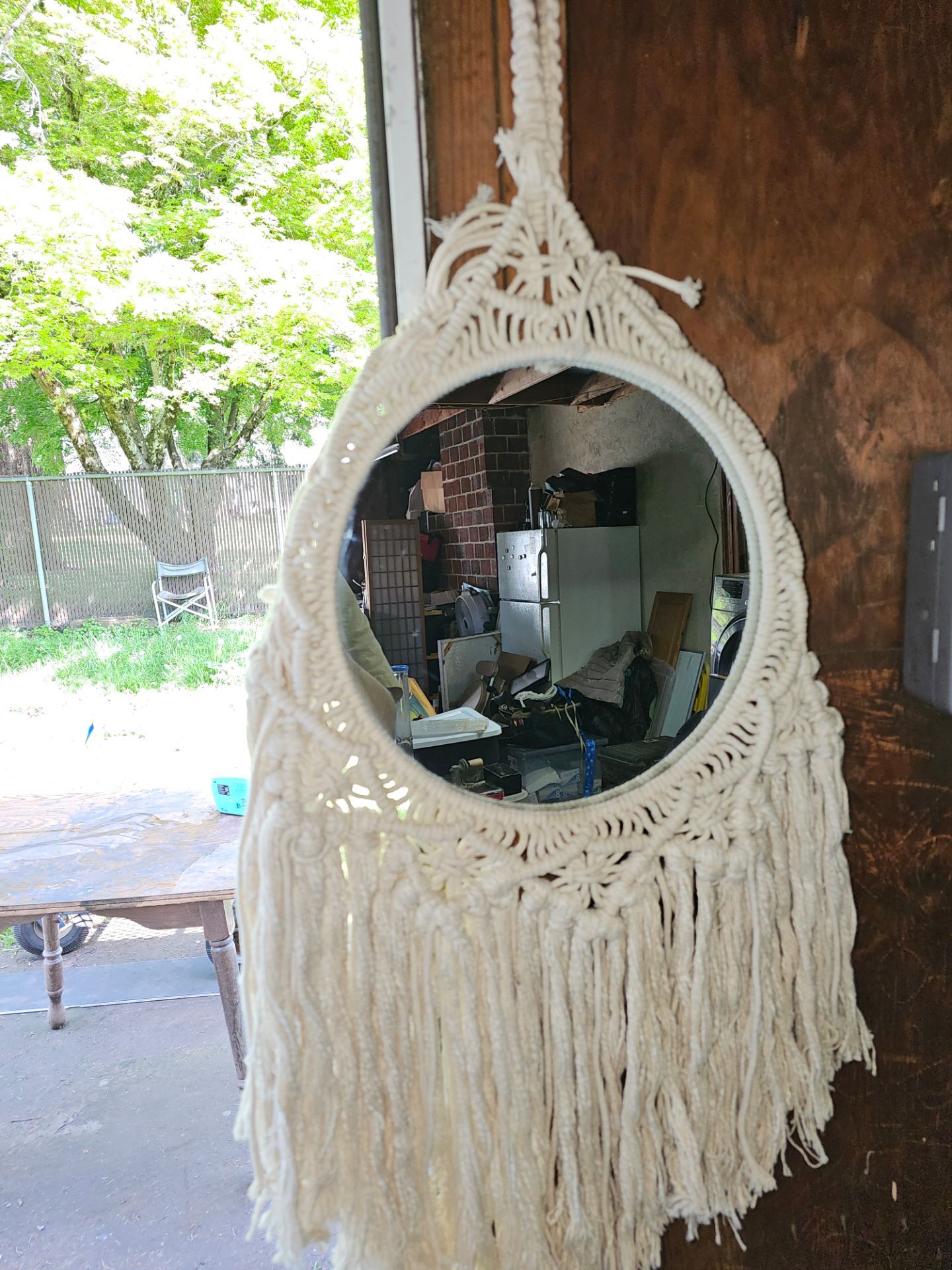 Hanging mirror